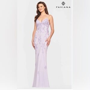 Faviana Lilac Prom Dress